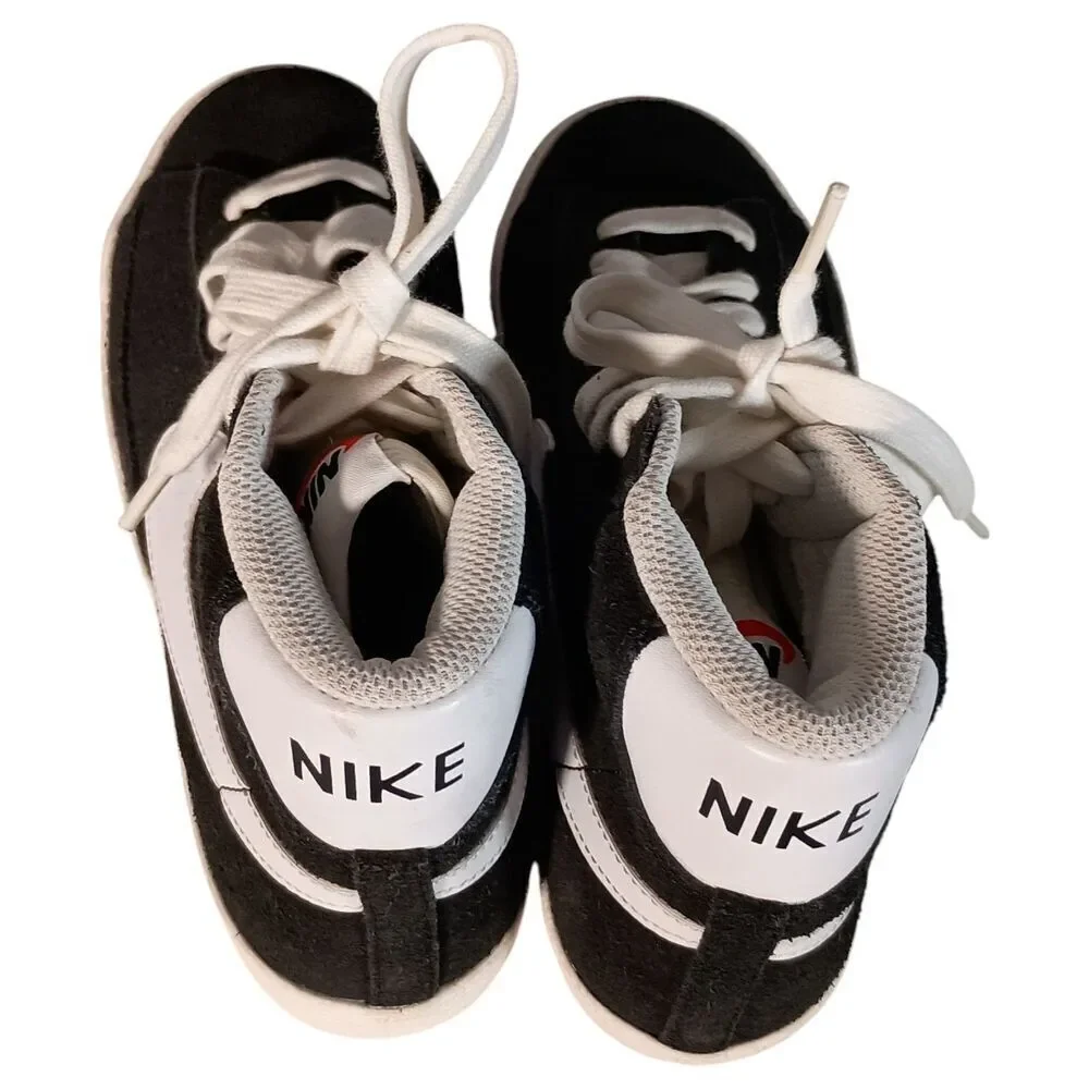 Nike Blazer Mid Boys Size 4Y Black Athletic Casual Shoes Sneakers DA4672-001